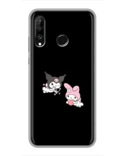 Чехол для Huawei P30 Lite / Nova 4e с картинкой «My Melody и Kuromi» Чехол для Huawei P30 Lite / Nova 4e с картинкой «My Melody и Kuromi»