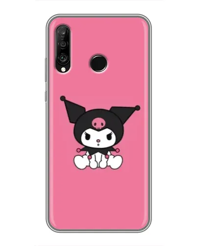 Чехол для Huawei P30 Lite / Nova 4e с картинкой «Хмурая Kuromi»