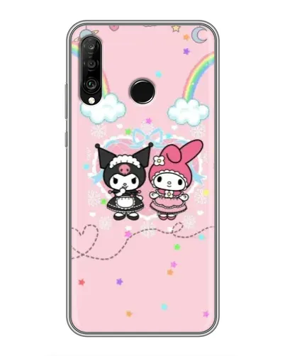 Чехол для Huawei P30 Lite / Nova 4e с картинкой «My Melody и Kuromi»