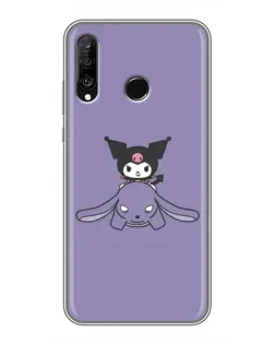 Чехол для Huawei P30 Lite / Nova 4e с картинкой «Kuromi на лиловом фоне» Чехол для Huawei P30 Lite / Nova 4e с картинкой «Kuromi на лиловом фоне»