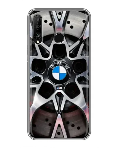 Чехол для Huawei P30 Lite / Nova 4e с картинкой «BMW — деталь диска»