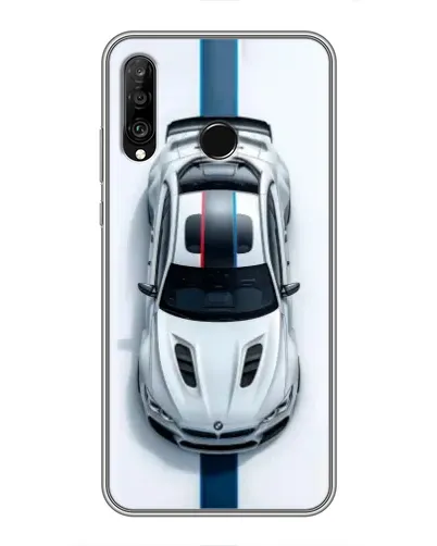Чехол для Huawei P30 Lite / Nova 4e с картинкой «Вид сверху — BMW M»