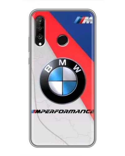 Чехол для Huawei P30 Lite / Nova 4e с картинкой «BMW Performance стиль»