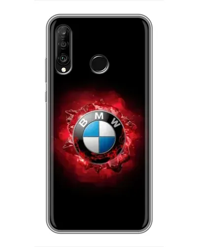 Чехол для Huawei P30 Lite / Nova 4e с картинкой «Логотип BMW — вспышка»