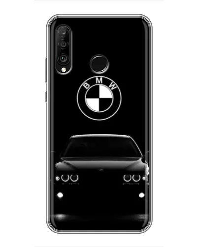 Чехол для Huawei P30 Lite / Nova 4e с картинкой «BMW — взгляд из темноты»