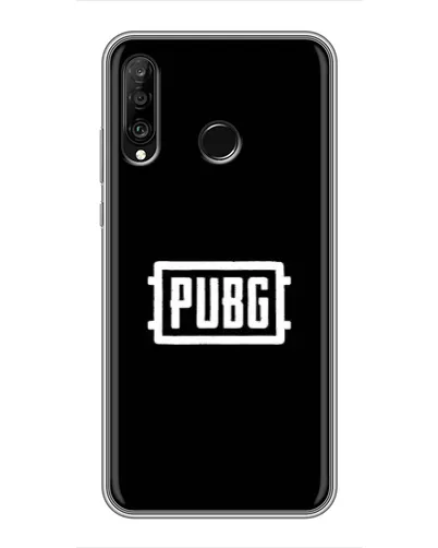 Чехол для Huawei P30 Lite / Nova 4e с картинкой «Лого BMW — металлический блеск»