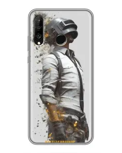 Чехол для Huawei P30 Lite / Nova 4e с картинкой «PUBG — боец в пыли»