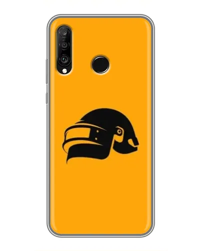 Чехол для Huawei P30 Lite / Nova 4e с картинкой «PUBG — золотой шлем»