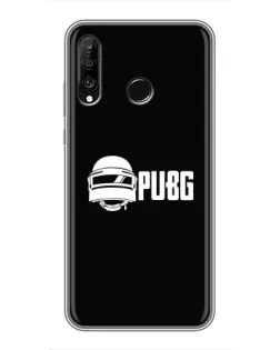Чехол для Huawei P30 Lite / Nova 4e с картинкой «PUBG — классический лого»