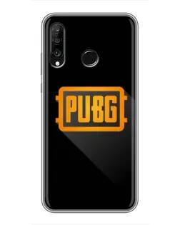 Чехол для Huawei P30 Lite / Nova 4e с картинкой «PUBG — рамка лого»