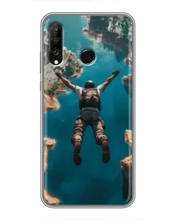 Чехол для Huawei P30 Lite / Nova 4e с картинкой «PUBG — свободное падение»