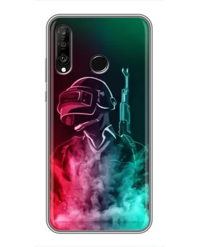Чехол для Huawei P30 Lite / Nova 4e с картинкой «PUBG — огненный воин»