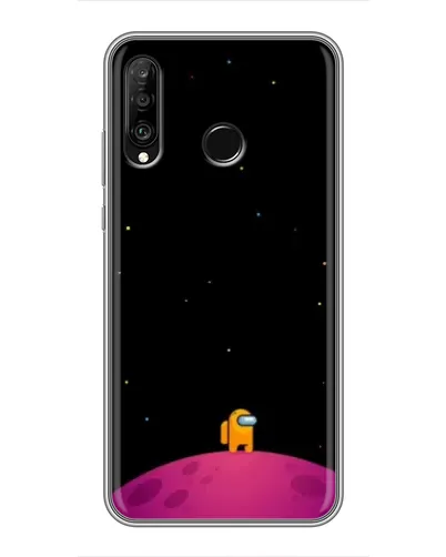 Чехол для Huawei P30 Lite / Nova 4e с картинкой «Одинокий герой на планете»