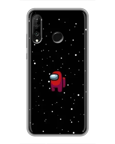 Чехол для Huawei P30 Lite / Nova 4e с картинкой «Красный Among Us»