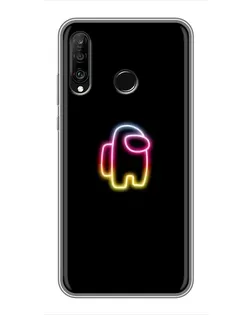 Чехол для Huawei P30 Lite / Nova 4e с картинкой «Among Us градиент»
