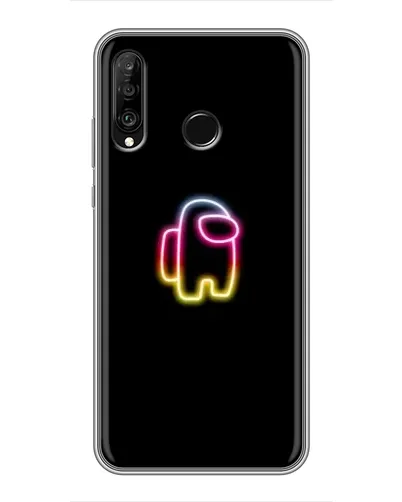 Чехол для Huawei P30 Lite / Nova 4e с картинкой «Among Us градиент»