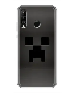 Чехол для Huawei P30 Lite / Nova 4e с картинкой «Черный крипер градиент»