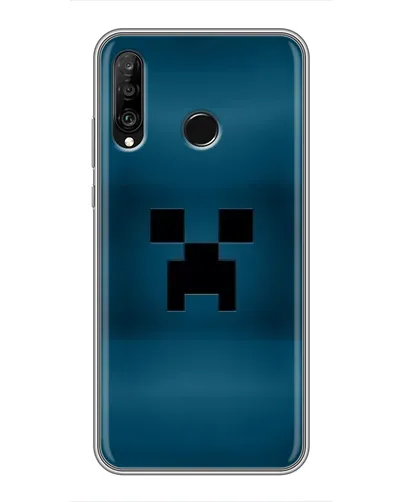 Чехол для Huawei P30 Lite / Nova 4e с картинкой «Крипер текстура»