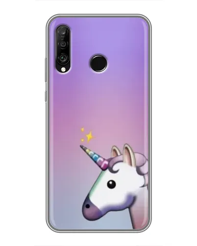 Чехол для Huawei P30 Lite / Nova 4e с картинкой «Единорог градиент» Чехол для Huawei P30 Lite / Nova 4e с картинкой «Единорог градиент»
