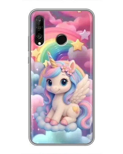 Чехол для Huawei P30 Lite / Nova 4e с картинкой «Маленький единорог» Чехол для Huawei P30 Lite / Nova 4e с картинкой «Маленький единорог»