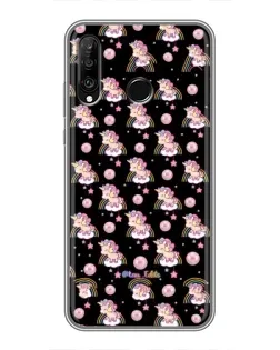 Чехол для Huawei P30 Lite / Nova 4e с картинкой «Magic Unicorn паттерн»