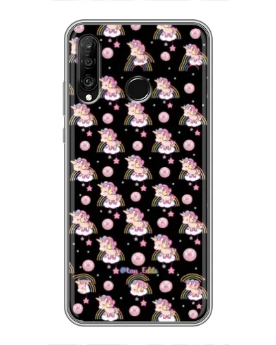 Чехол для Huawei P30 Lite / Nova 4e с картинкой «Magic Unicorn паттерн» Чехол для Huawei P30 Lite / Nova 4e с картинкой «Magic Unicorn паттерн»