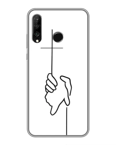 Чехол для Huawei P30 Lite / Nova 4e с картинкой «Рука держит»