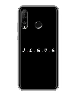 Чехол для Huawei P30 Lite / Nova 4e с картинкой «Точки веры J.E.S.U.S.»