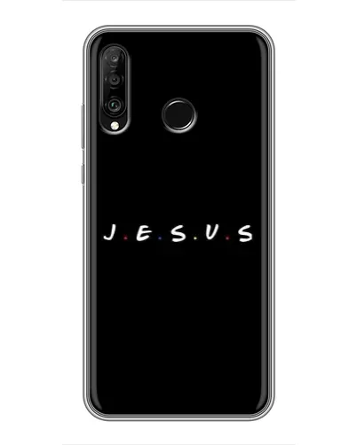 Чехол для Huawei P30 Lite / Nova 4e с картинкой «Точки веры J.E.S.U.S.»
