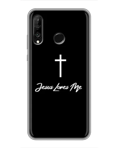 Чехол для Huawei P30 Lite / Nova 4e с картинкой «Иисус любит тебя»