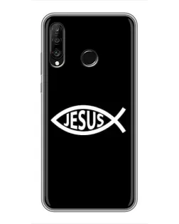 Чехол для Huawei P30 Lite / Nova 4e с картинкой «Классический Jesus»
