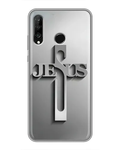 Чехол для Huawei P30 Lite / Nova 4e с картинкой «Металлический крест Jesus» Чехол для Huawei P30 Lite / Nova 4e с картинкой «Металлический крест Jesus»