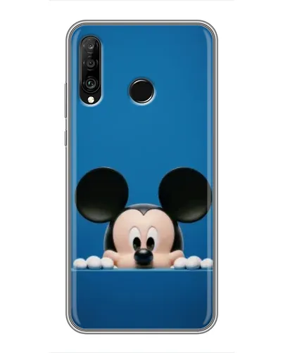 Чехол для Huawei P30 Lite / Nova 4e с картинкой «Микки выглядывает» Чехол для Huawei P30 Lite / Nova 4e с картинкой «Микки выглядывает»