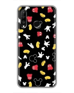 Чехол для Huawei P30 Lite / Nova 4e с картинкой «Графический принт лапок»