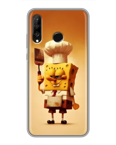 Чохол для Huawei P30 Lite / Nova 4e з картинкою «Губка Боб кухар»