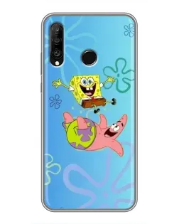 Чохол для Huawei P30 Lite / Nova 4e з картинкою «Спанч Боб та Патрік»