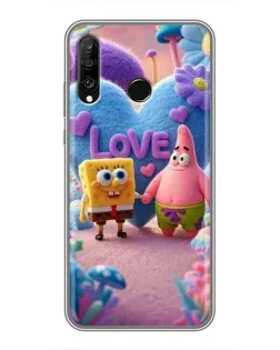 Чохол для Huawei P30 Lite / Nova 4e з картинкою «Губка Боб Патрік»