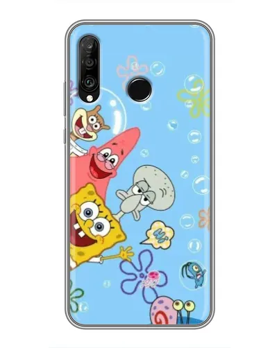 Чохол для Huawei P30 Lite / Nova 4e з картинкою «Веселі бульбашки»