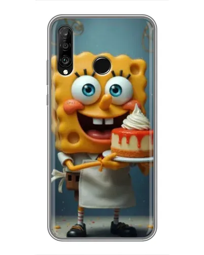 Чохол для Huawei P30 Lite / Nova 4e з картинкою «Кухар Спанч Боб»