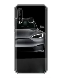 Чехол для Huawei P30 Lite / Nova 4e с картинкой «Tesla Model S Look»