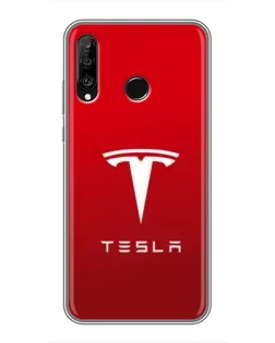 Чехол для Huawei P30 Lite / Nova 4e с картинкой «Tesla Red Classic»
