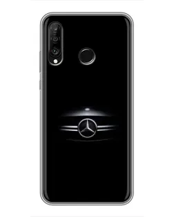 Чехол для Huawei P30 Lite / Nova 4e с картинкой «Mercedes — абстрактные линии»