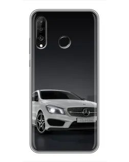 Чехол для Huawei P30 Lite / Nova 4e с картинкой «Mercedes AMG GT Silver»