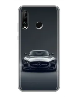 Чохол для Huawei P30 Lite / Nova 4e з картинкою «Mercedes на чорному»