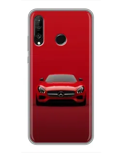 Чохол для Huawei P30 Lite / Nova 4e з картинкою «Червоний Mercedes AMG»