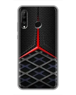 Чохол для Huawei P30 Lite / Nova 4e з картинкою «Mercedes Carbon Grid»