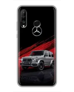 Чохол для Huawei P30 Lite / Nova 4e з картинкою «Mercedes G-Class червоний»