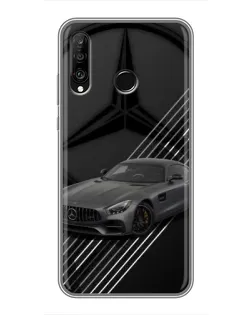 Чохол для Huawei P30 Lite / Nova 4e з картинкою «Mercedes AMG — графіка»