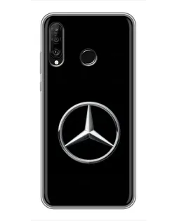 Чохол для Huawei P30 Lite / Nova 4e з картинкою «Mercedes класичний лого»