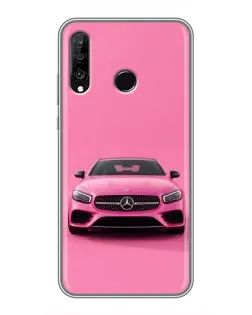 Чохол для Huawei P30 Lite / Nova 4e з картинкою «Рожевий Mercedes AMG»